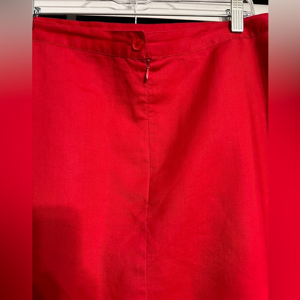 🛍️ La Rea  100% Linen Open side Skirt Size Large excellent condition - Picture 2 of 7